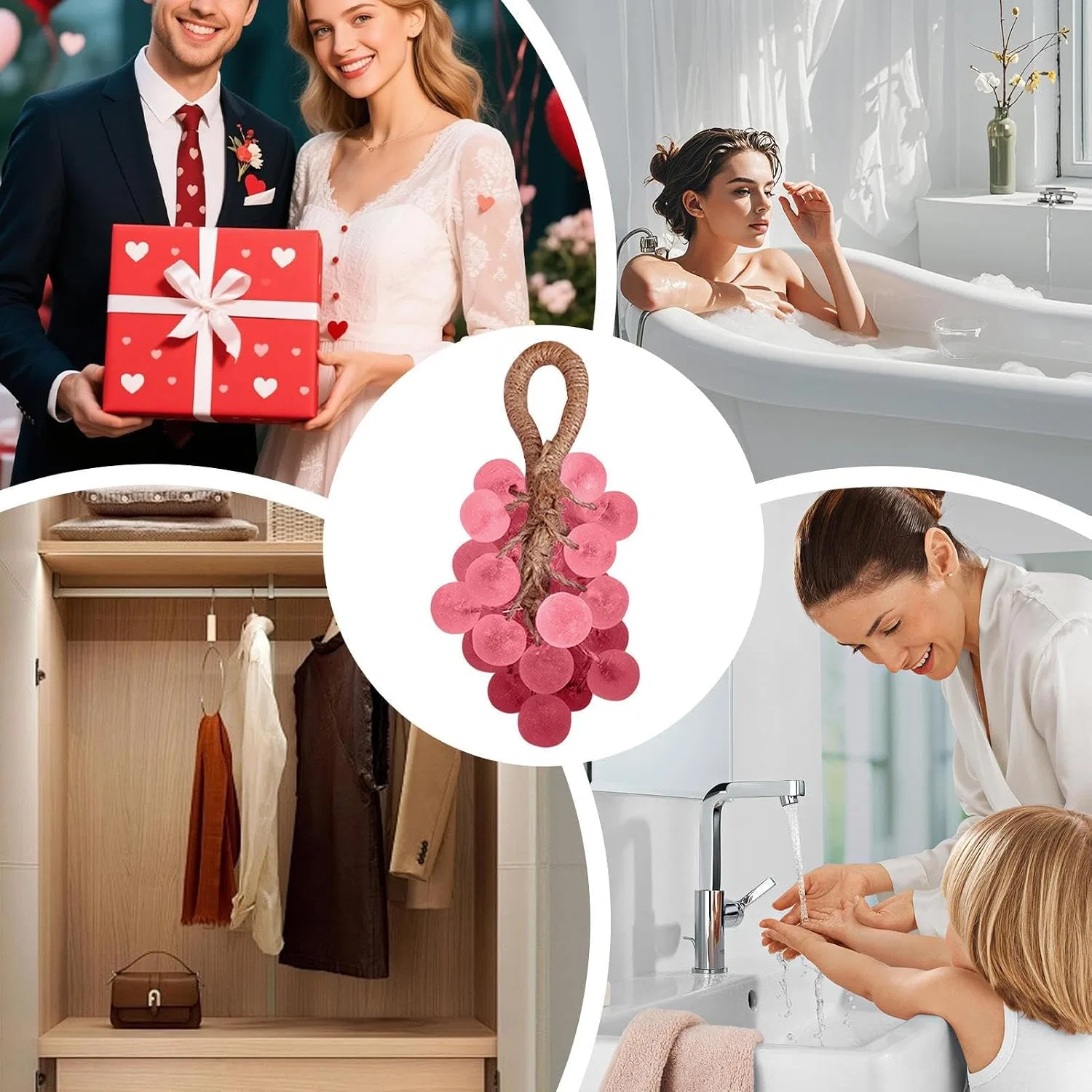 Мыло на веревке Handmade, Grape Soap on a Rope, 258 г, Peach Generisch — фото 4