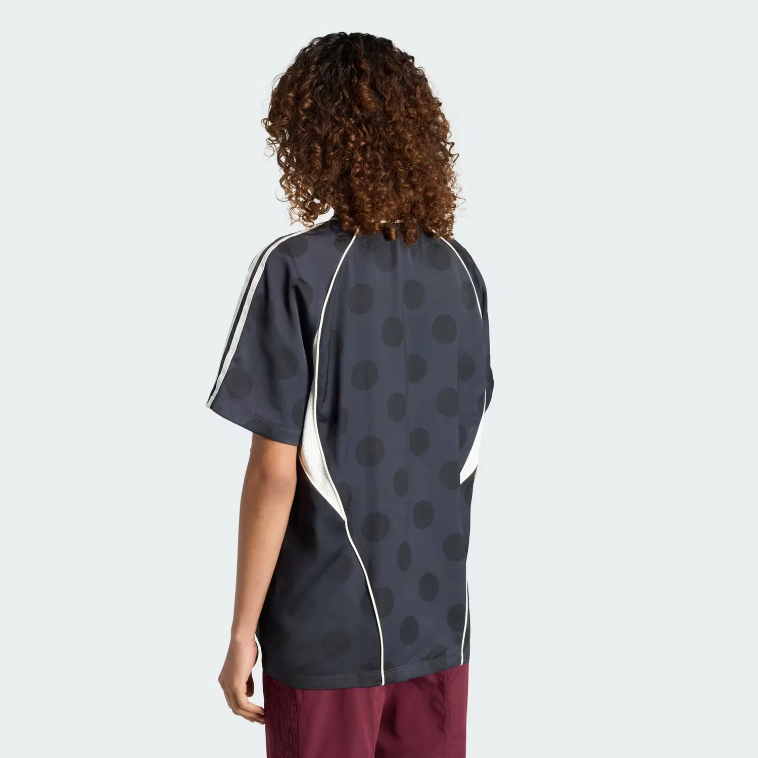 Женская футболка-джерси свободного кроя Street Jersey SS Adidas Originals, темно-серый — фото 2
