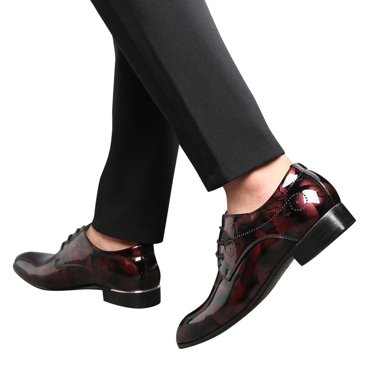 Детские кроссовки для мальчиков без шнурков Low and Comfortable Bridal Shoes BGFIPAJG, Wine — фото 4