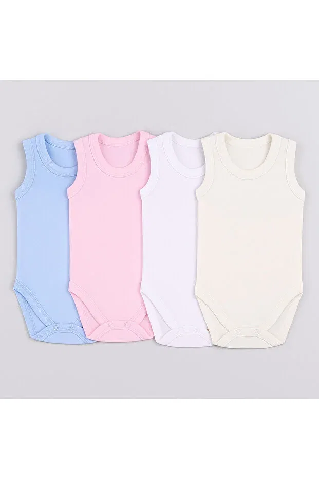 Детское боди-комбинезон без рукавов комплект 4 шт Care Baby Maa, Multicolor
