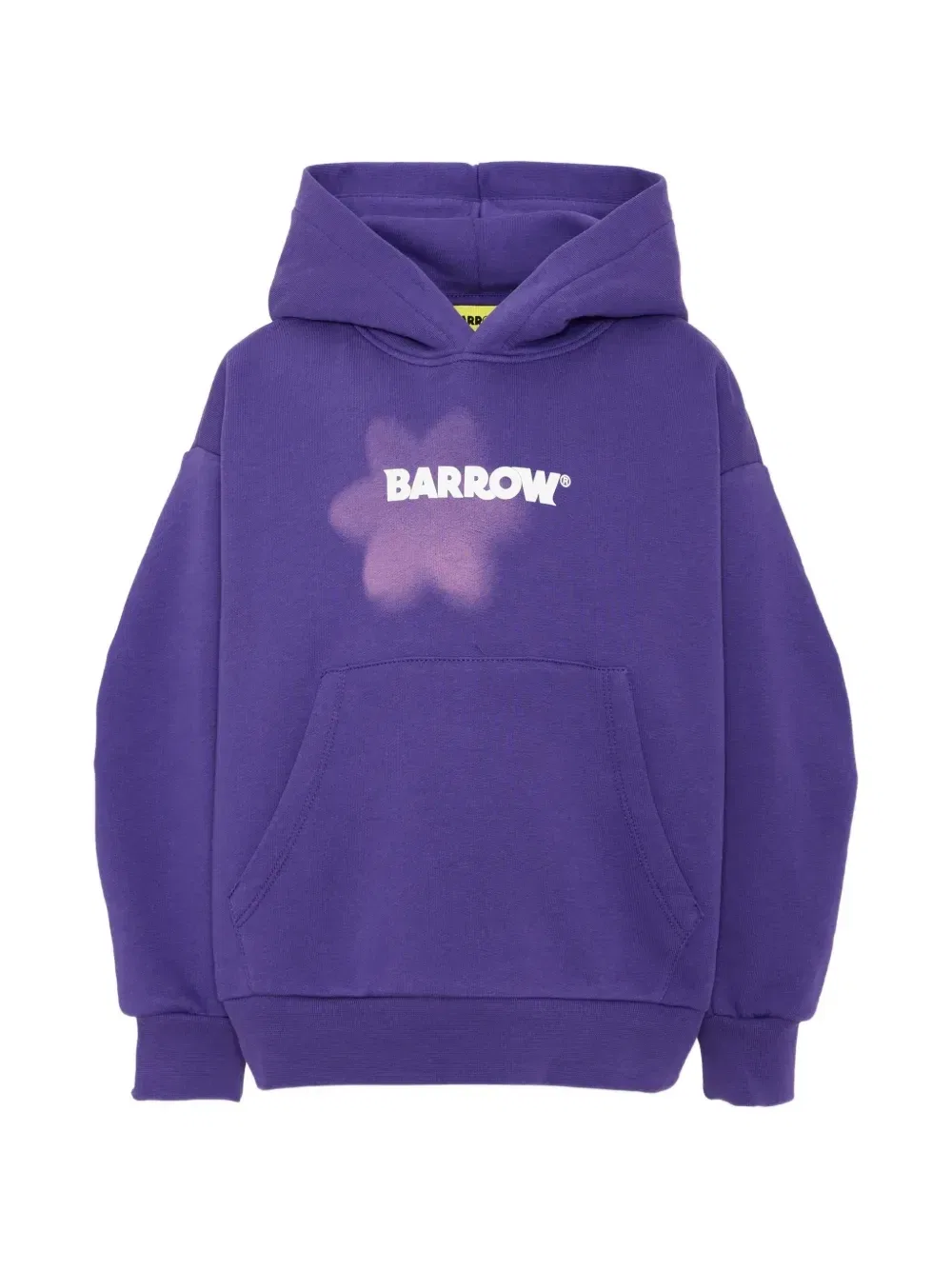 Худи из хлопка с графическим принтом Barrow Kids, фиолетовый