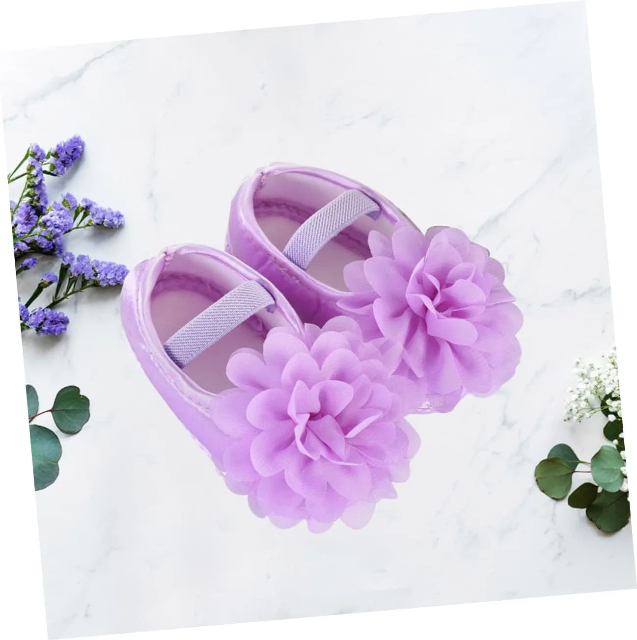 Детские туфли Мэри Джейн с нескользящей подошвой Levemolo, Purple — фото 4