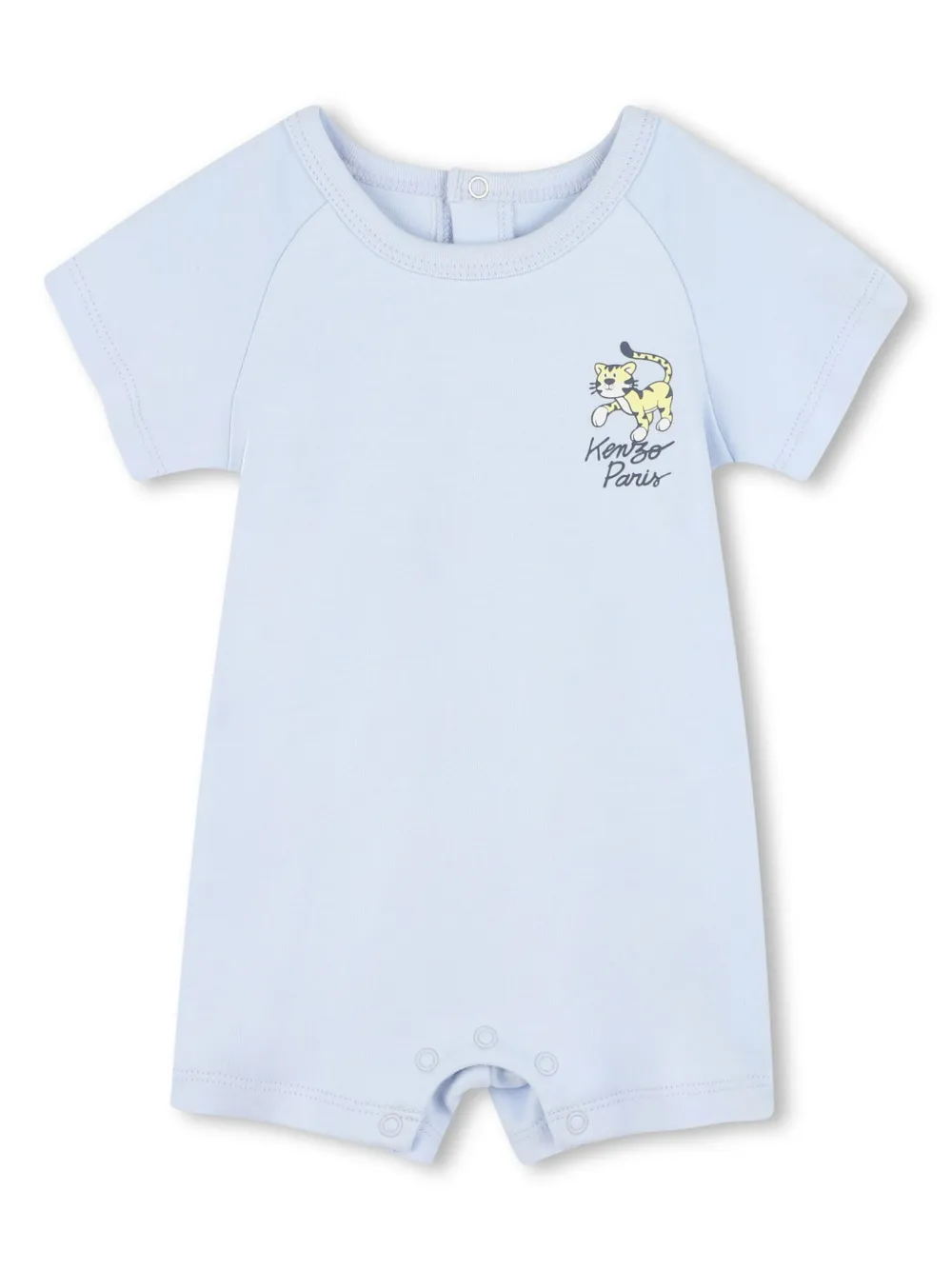 

Ромпер с тигровым принтом Kenzo Kids, синий