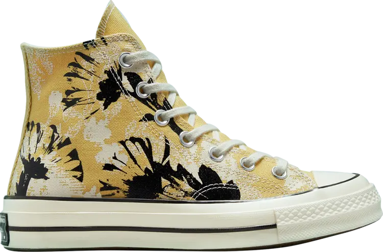 Кроссовки Converse Wmns Chuck 70 High Hybrid Floral, желтый