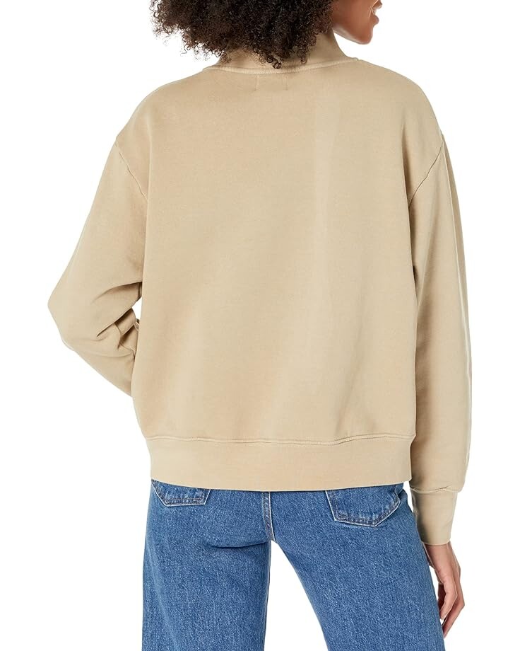 

Толстовка SUNDRY Button Neck Sweatshirt, цвет Clay