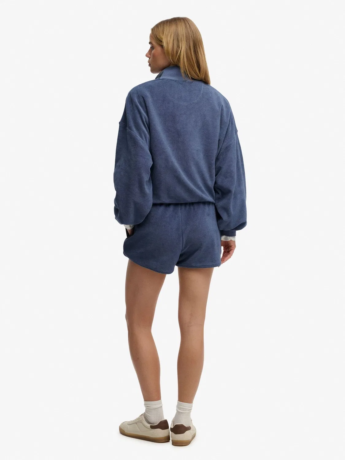 Шорты, хлопковые, Heritage Terry Superdry, синий — фото 3