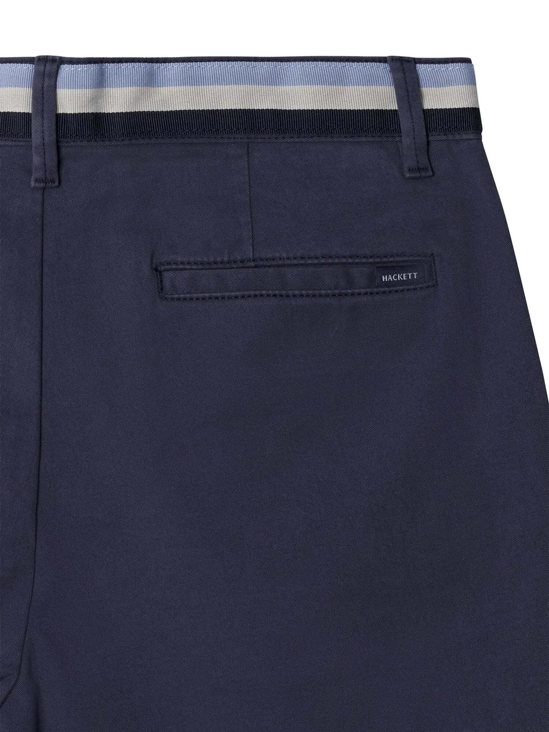 Шорты Hackett London Regular темно-синие, светло-голубые — фото 4