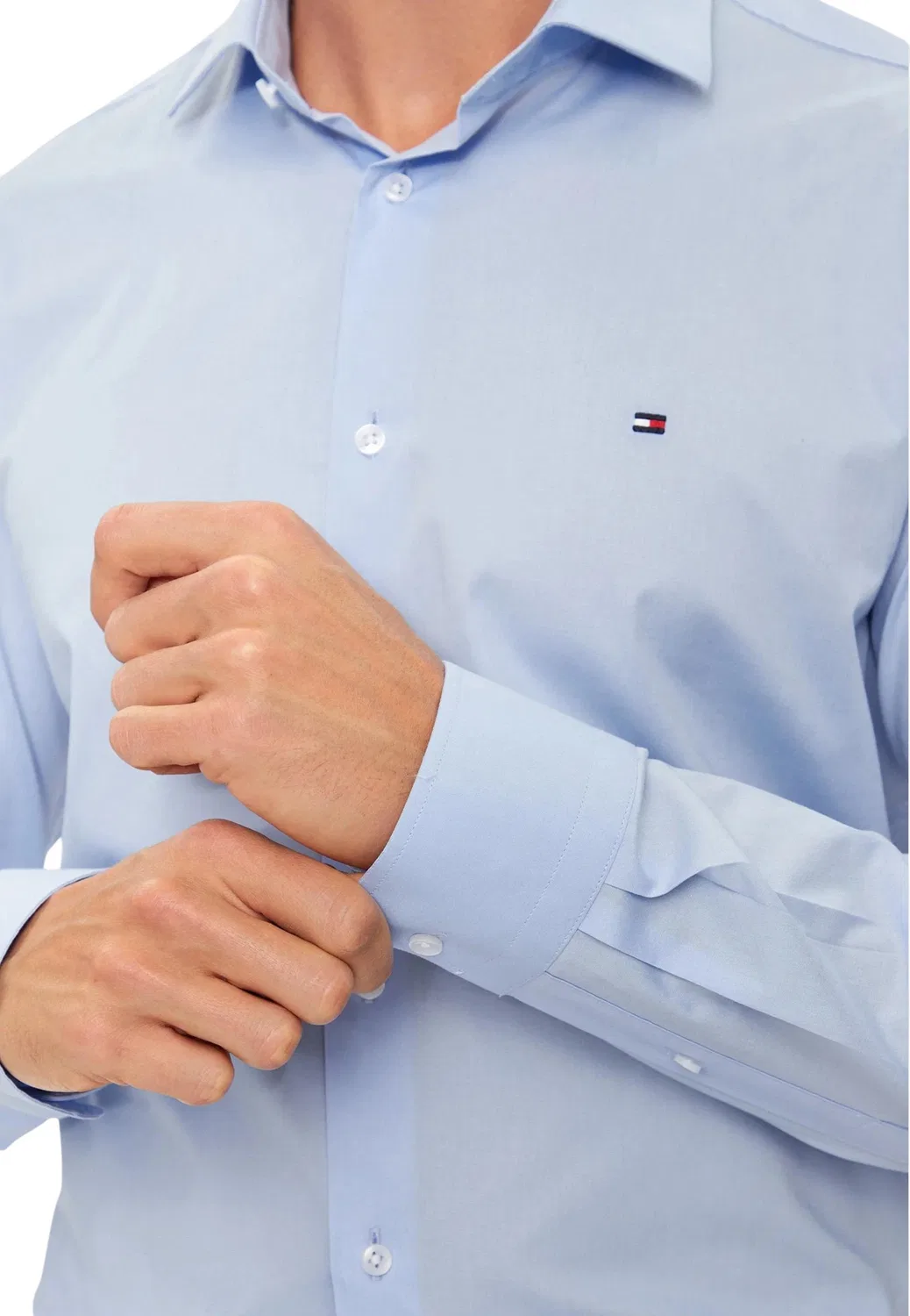 Мужская рубашка с длинным рукавом Tommy Hilfiger, Light Blue — фото 4