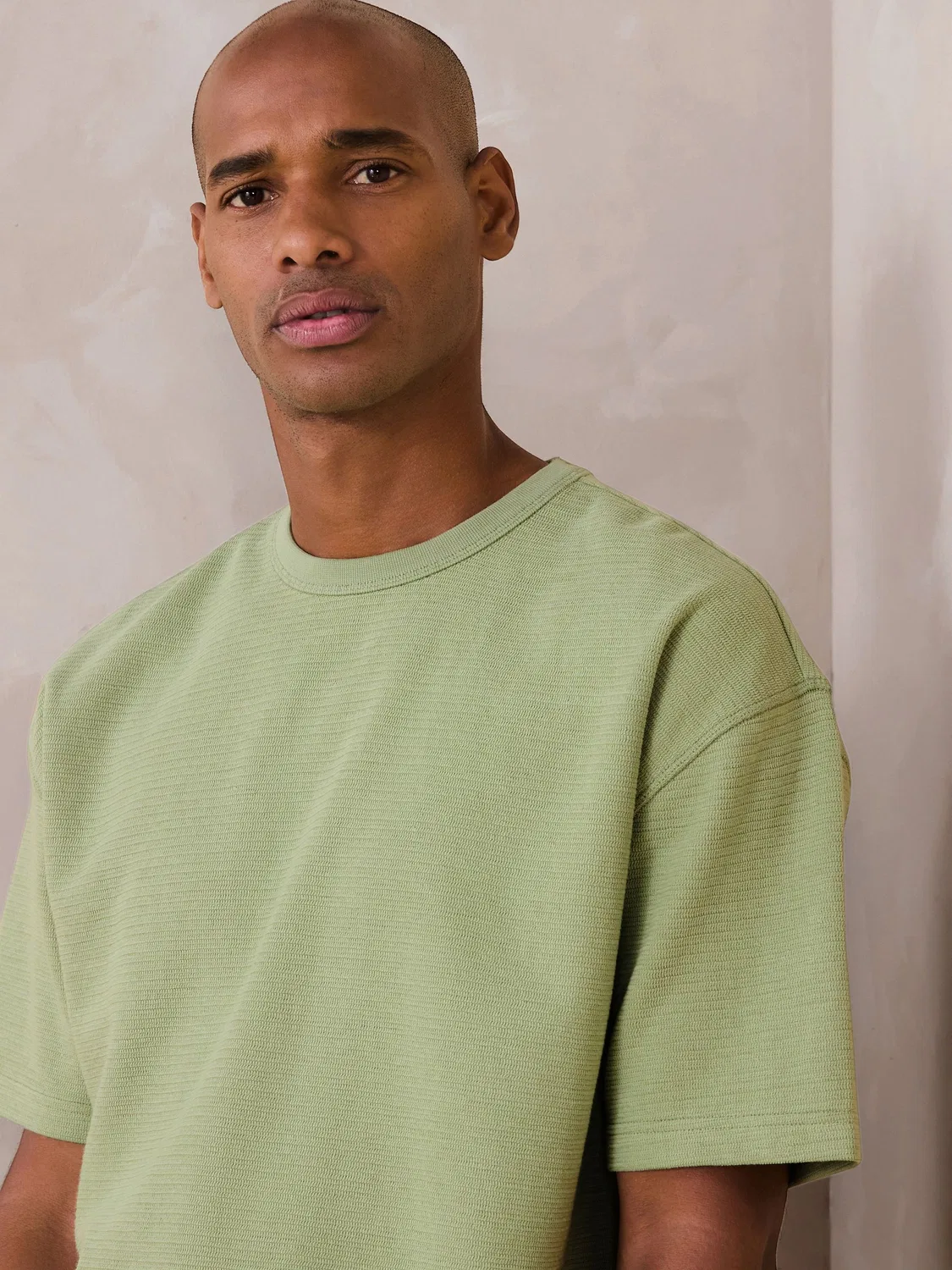 Футболка Relaxed Fit Textured Next, зеленый — фото 3