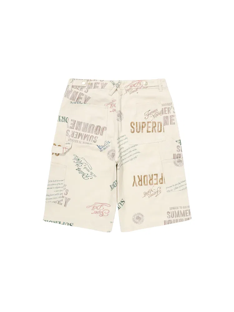 Шорты, Carpenter, Cotton Print SUPERDRY — фото 4
