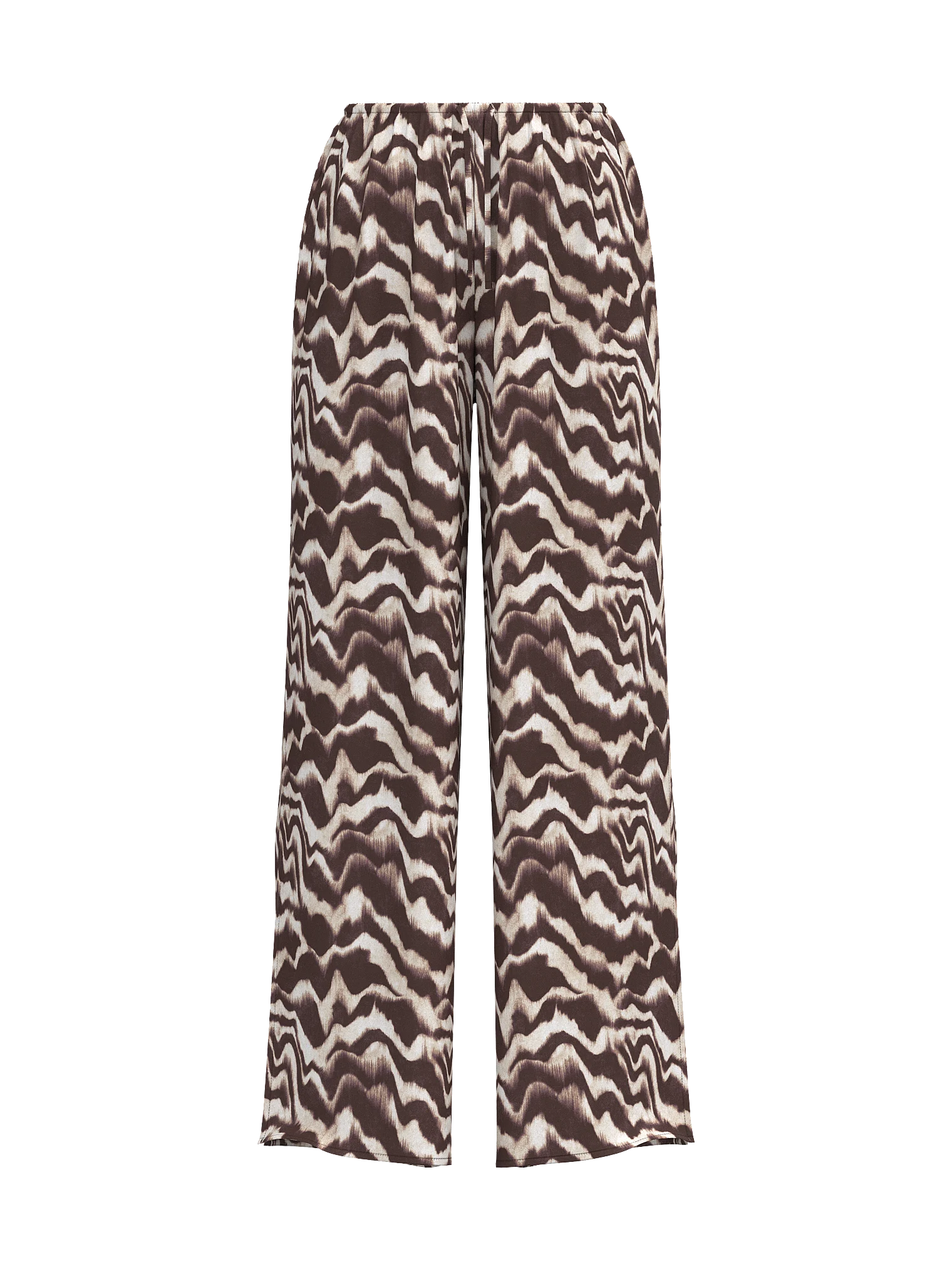 

Брюки Victoria's Secret Swim Beachwear Sheer Crinkle Wide-Leg, коричневый