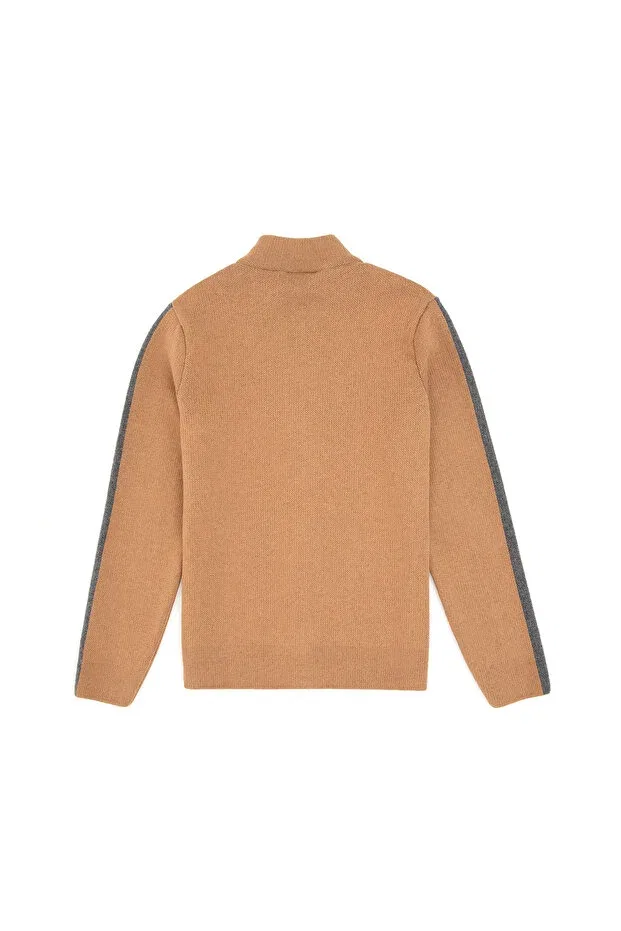Детский кардиган для мальчиков с длинным рукавом U.S. Polo Assn., Camel — фото 2