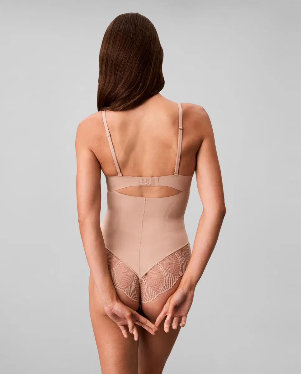 Женское боди, Reductor, Calvin Klein, бежевый нюдовый — фото 3