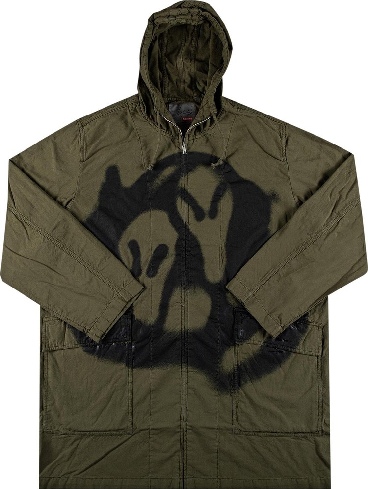 Парка Supreme x Yohji Yamamoto Parka 'Olive', зеленый - фото