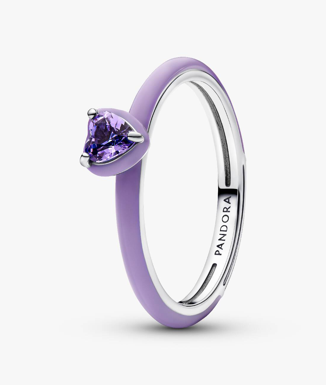 

Кольцо Pandora Purple Chakra Heart, фиолетовый/серебро