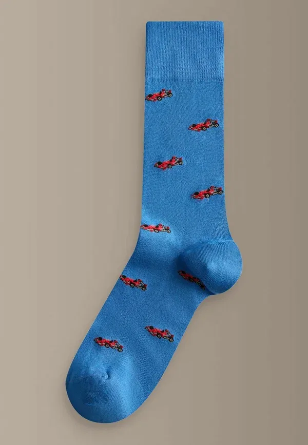 Носки 4 пары хлопок Signature pattern socks Next red, green, красный/синий/зеленый — фото 2