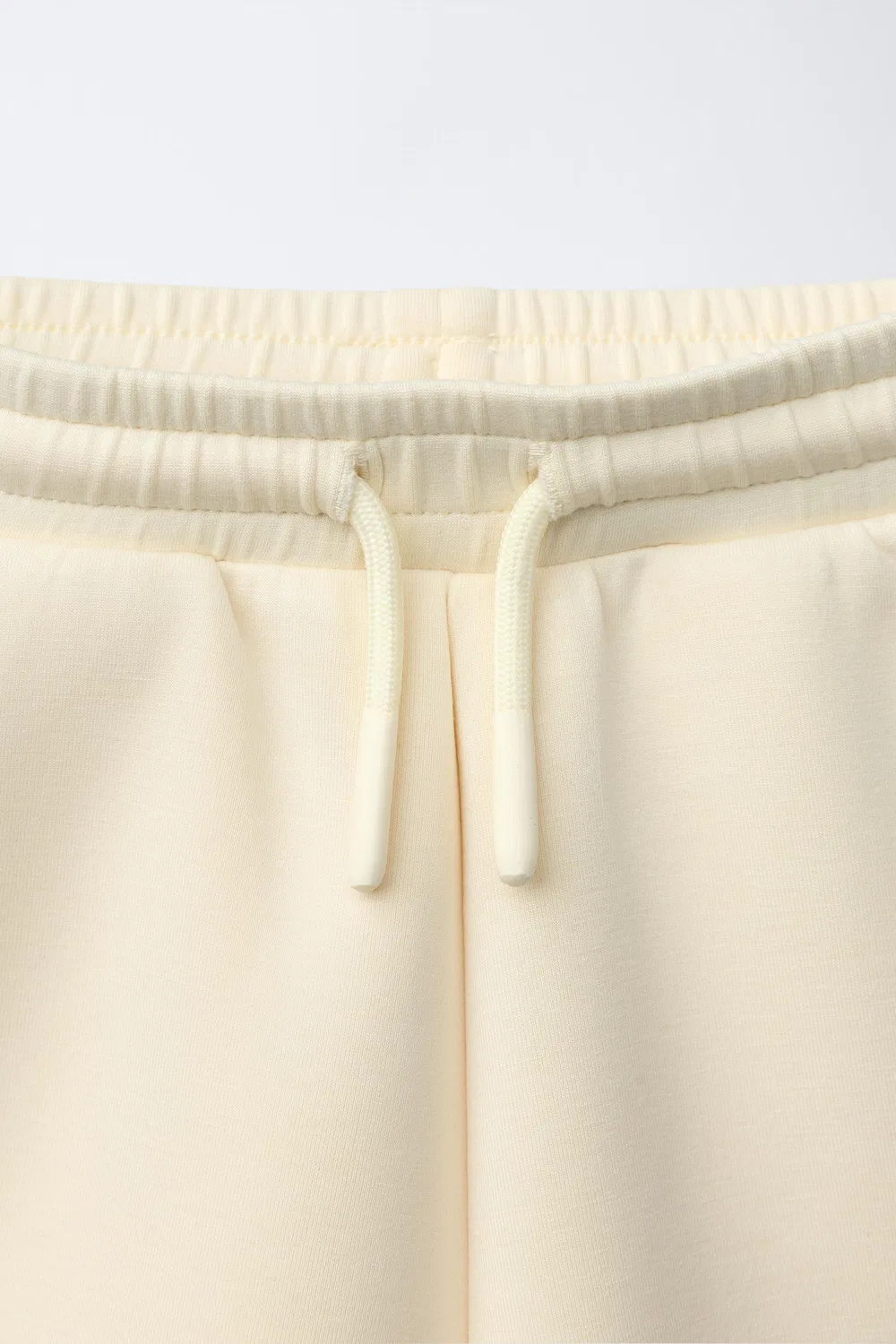 Бермудские шорты из трикотажа с этикеткой ZARA, Light Yellow — фото 3