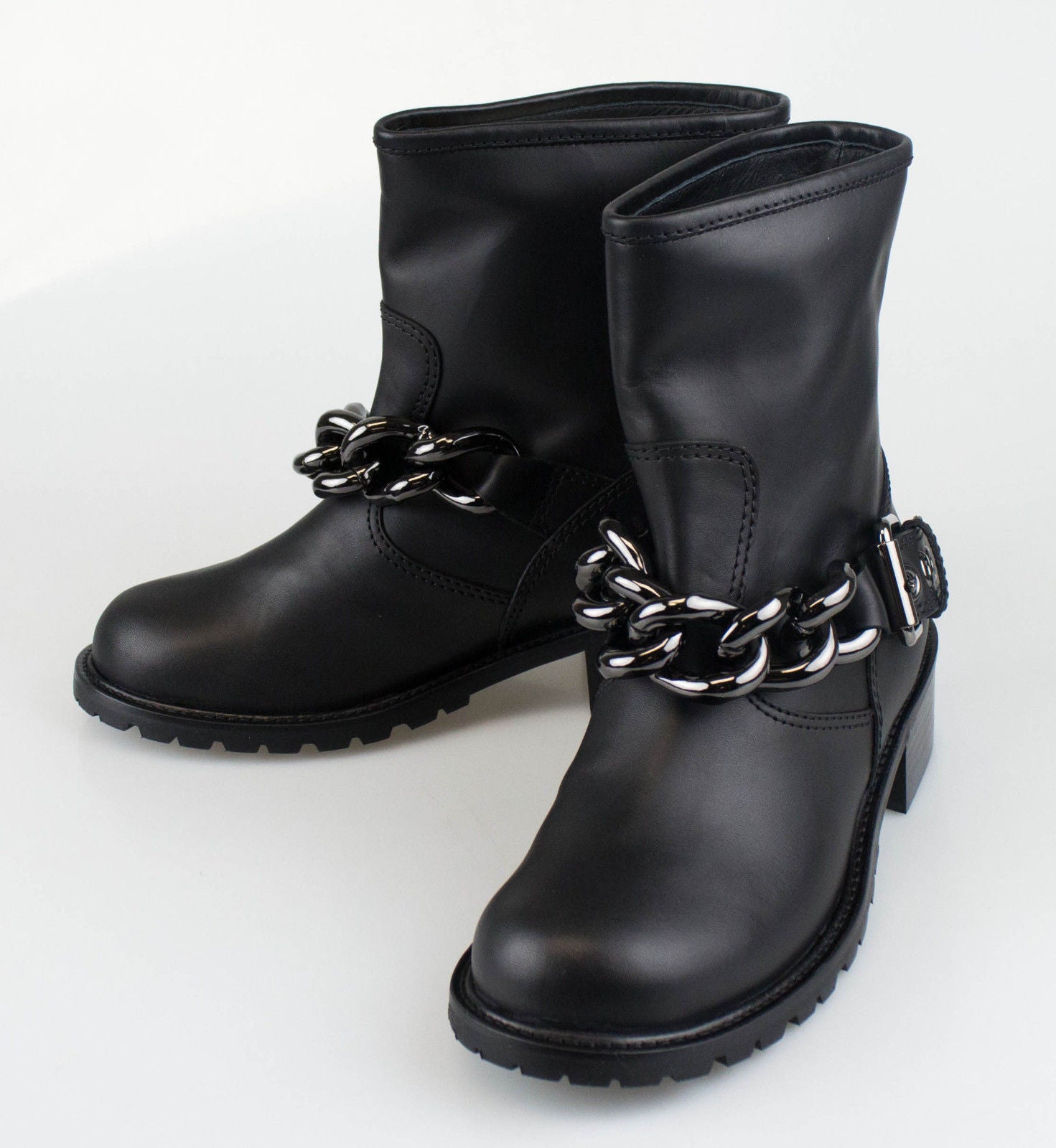 Ботинки Blok Tubo из черной кожи Giuseppe Zanotti