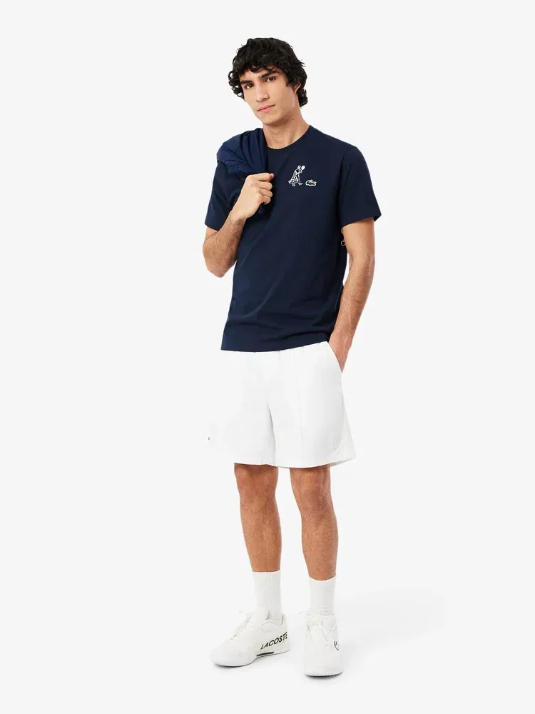 Футболка с графическим принтом, Tennis Heritage LACOSTE, Navy — фото 4
