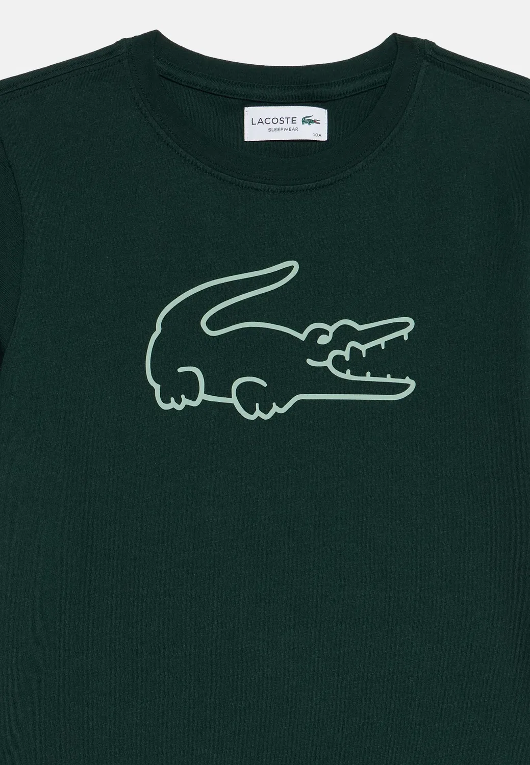 Комплект пижамы-комбинезона унисекс с футболкой и штанами для сна Lacoste, Sinople — фото 4