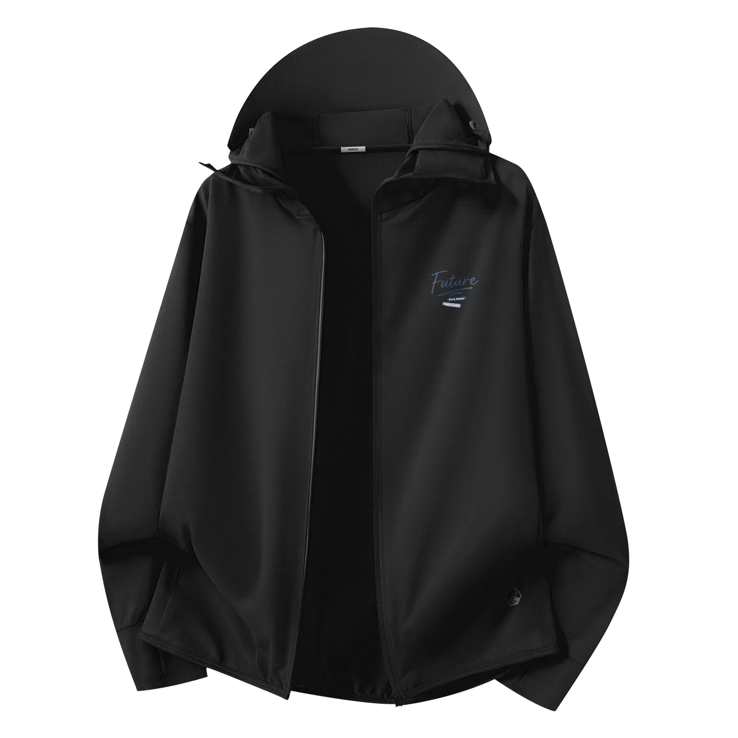 Детская ветровка с защитой UPF50+ MINISO, Dark Gray (Ma Future Signature Chest Logo) — фото 4