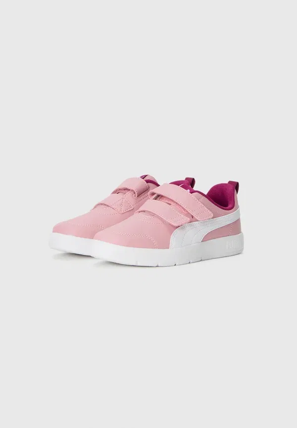 Кроссовки с защитой от холода Courtflex Puma Poised Pink, White, Berry, белый/розовый — фото 2