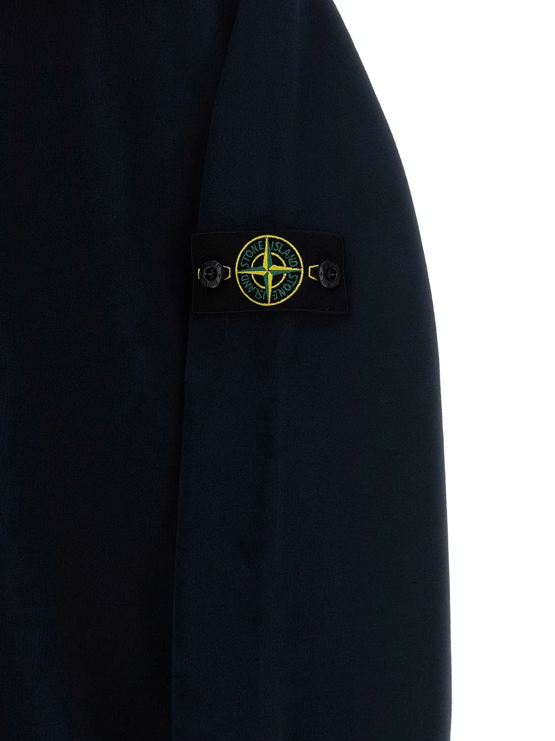 Толстовка с логотипом-шевроном Stone Island Junior, синий — фото 3