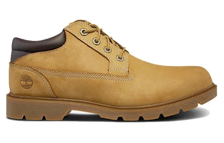 Мужские ботинки Timberland низкие, натуральная кожа, песочные — фото 2