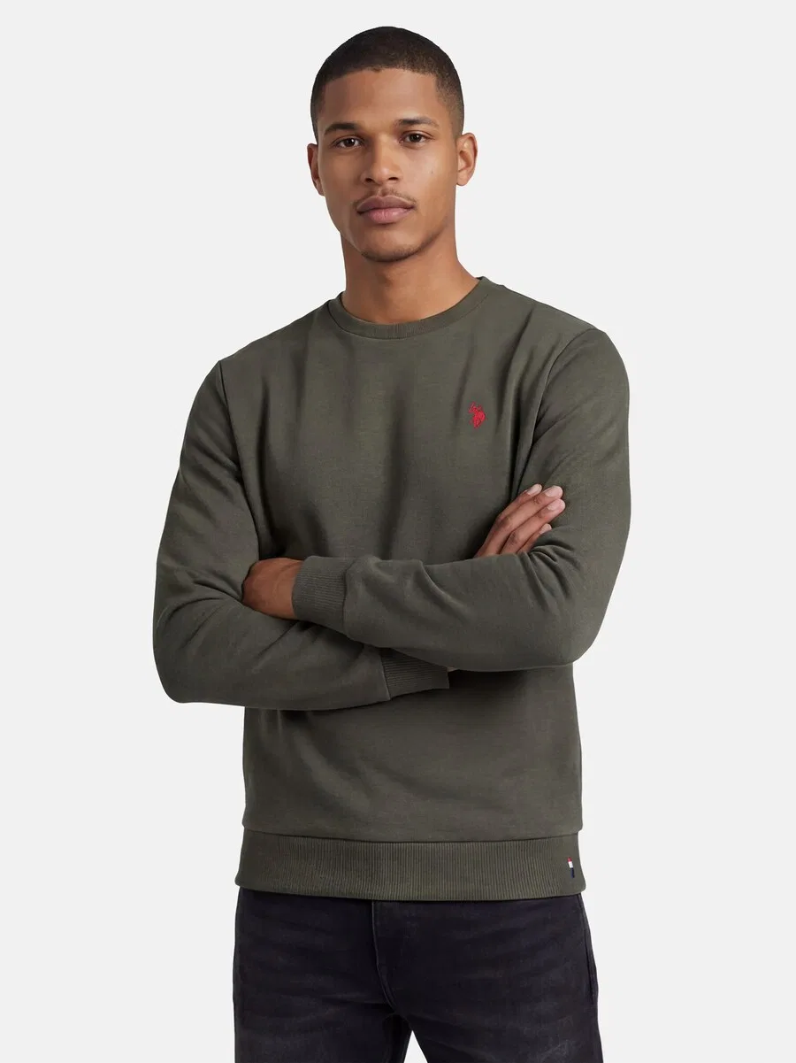 Толстовка U.S. POLO ASSN. цвета ели — фото 2