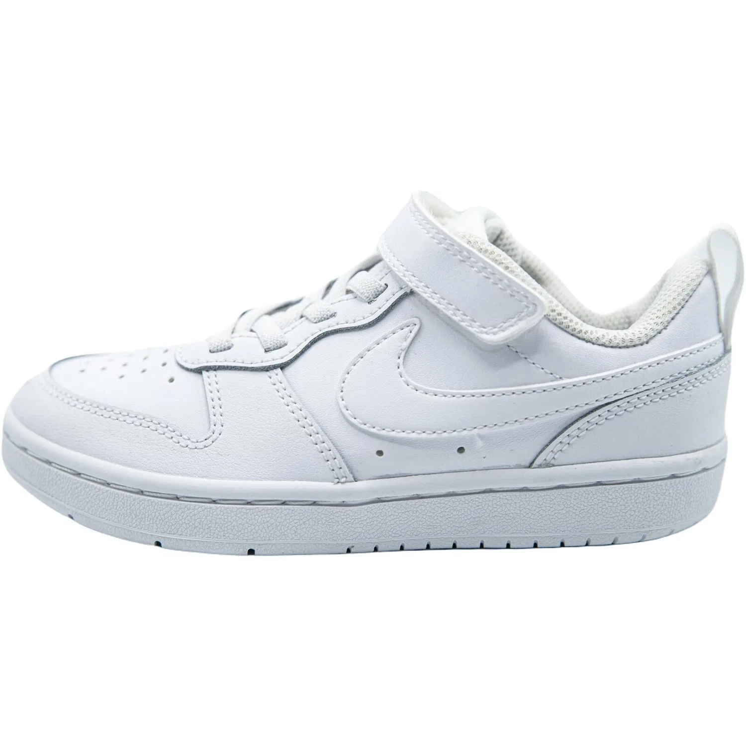 Детские кожаные кроссовки с липучкой Nike Court Borough Low 2, Цвет Weiss
