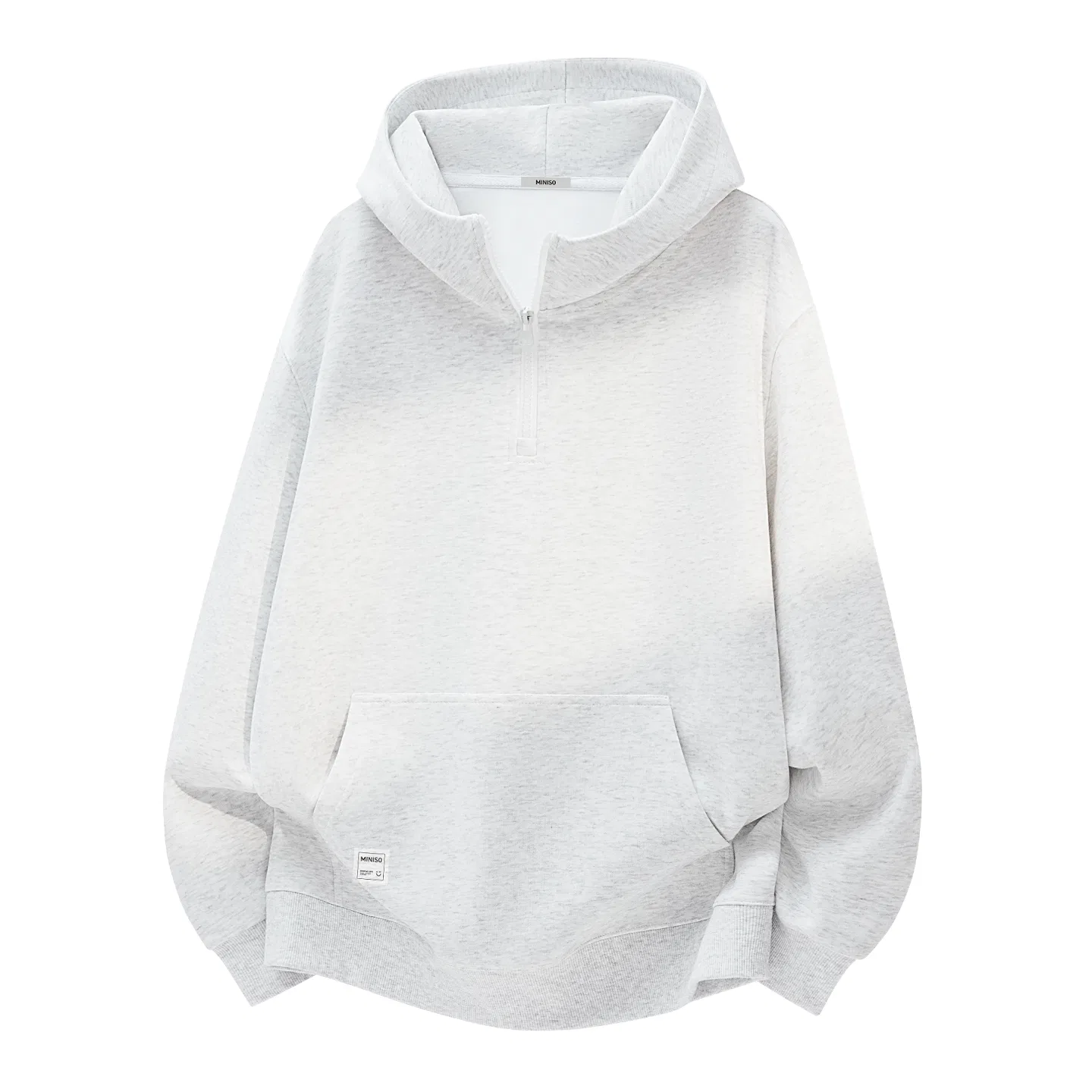 Детский худи с капюшоном утепленный MINISO, Black Fleece-Lined Thickened Hooded — фото 4