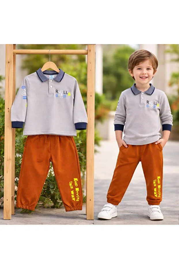 Детский комплект для мальчиков с принтом Colorful Printed 1st Edition Quality Cotton Baby Boy Set Vinezza, Multicolor — фото 2