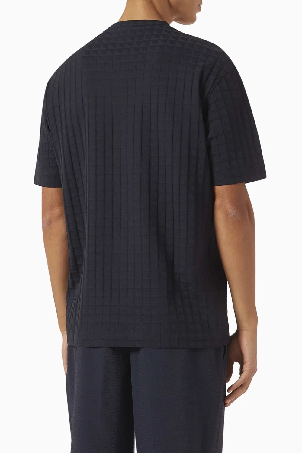 Футболка с коротким рукавом с принтом Micro Eagle Logo Emporio Armani, синий — фото 3