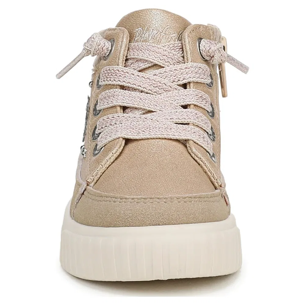 Детские высокие кроссовки Wander Up 3T Blowfish Malibu, Tan Faux Leather/Fabric — фото 3