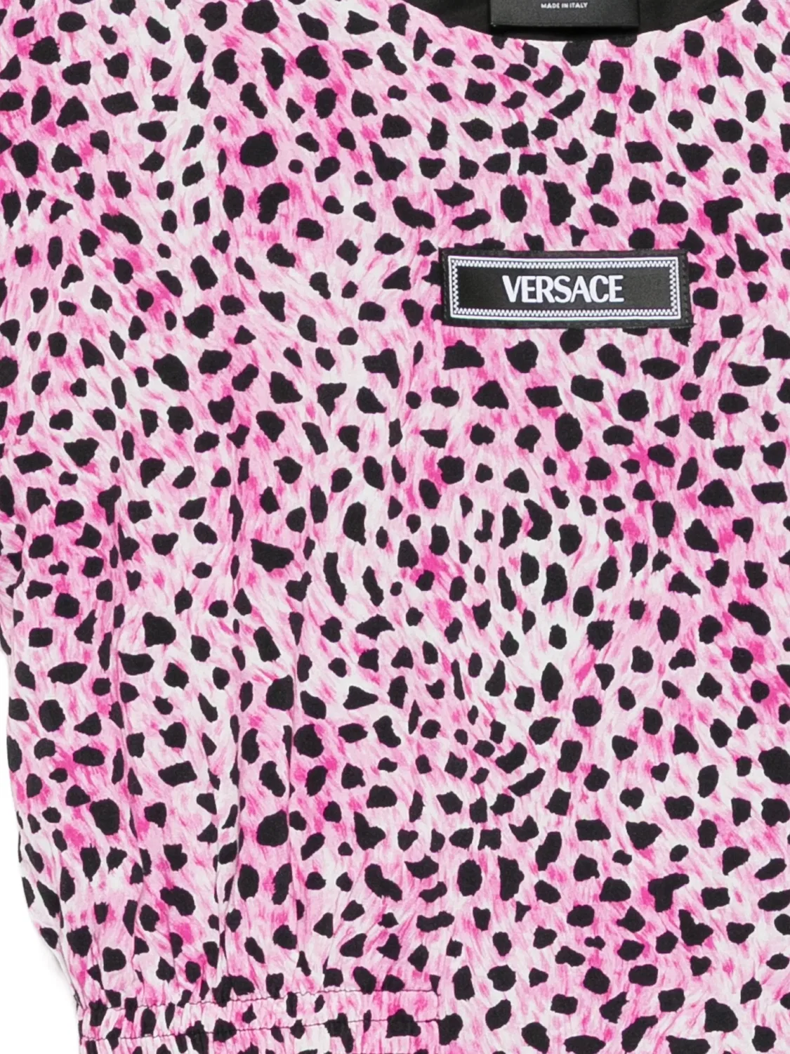 Платье с логотипом Versace, фуксия — фото 2