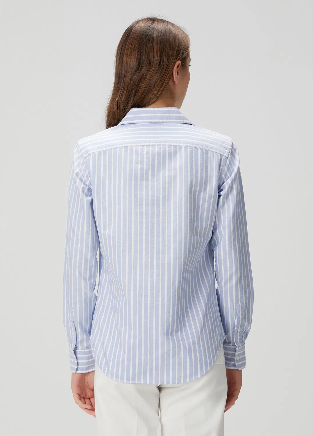 Рубашка Oxford Polo Ralph Lauren, blue — фото 4