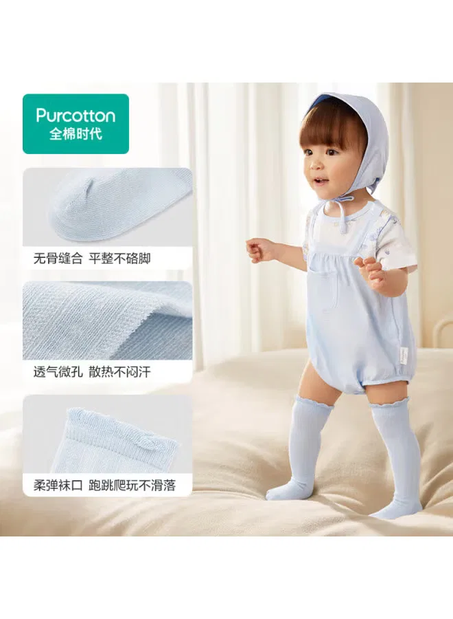 Носки детские новорожденные хлопковые высокие Purcotton — фото 4