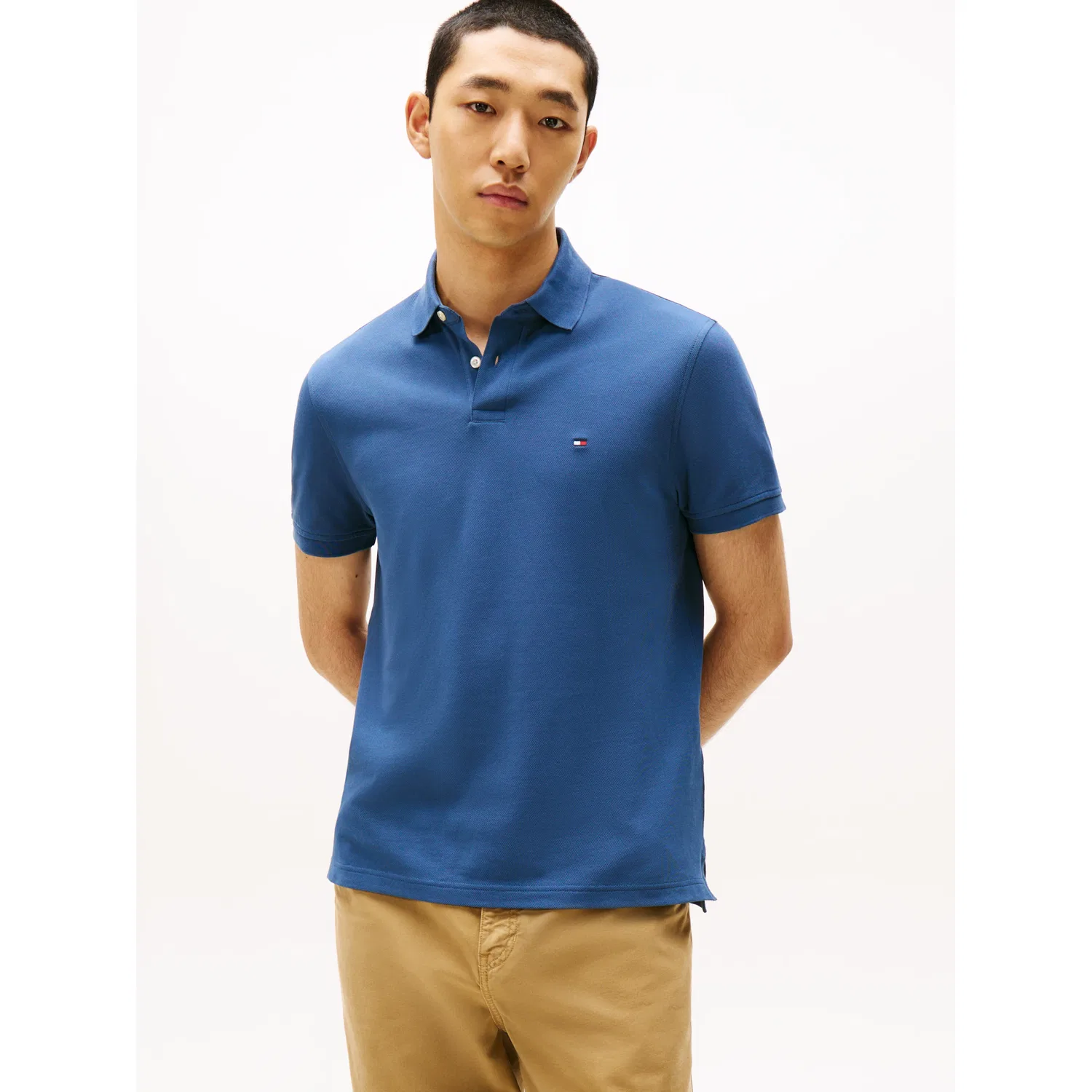 Мужское поло regular fit Tommy Hilfiger, Aegean Sea