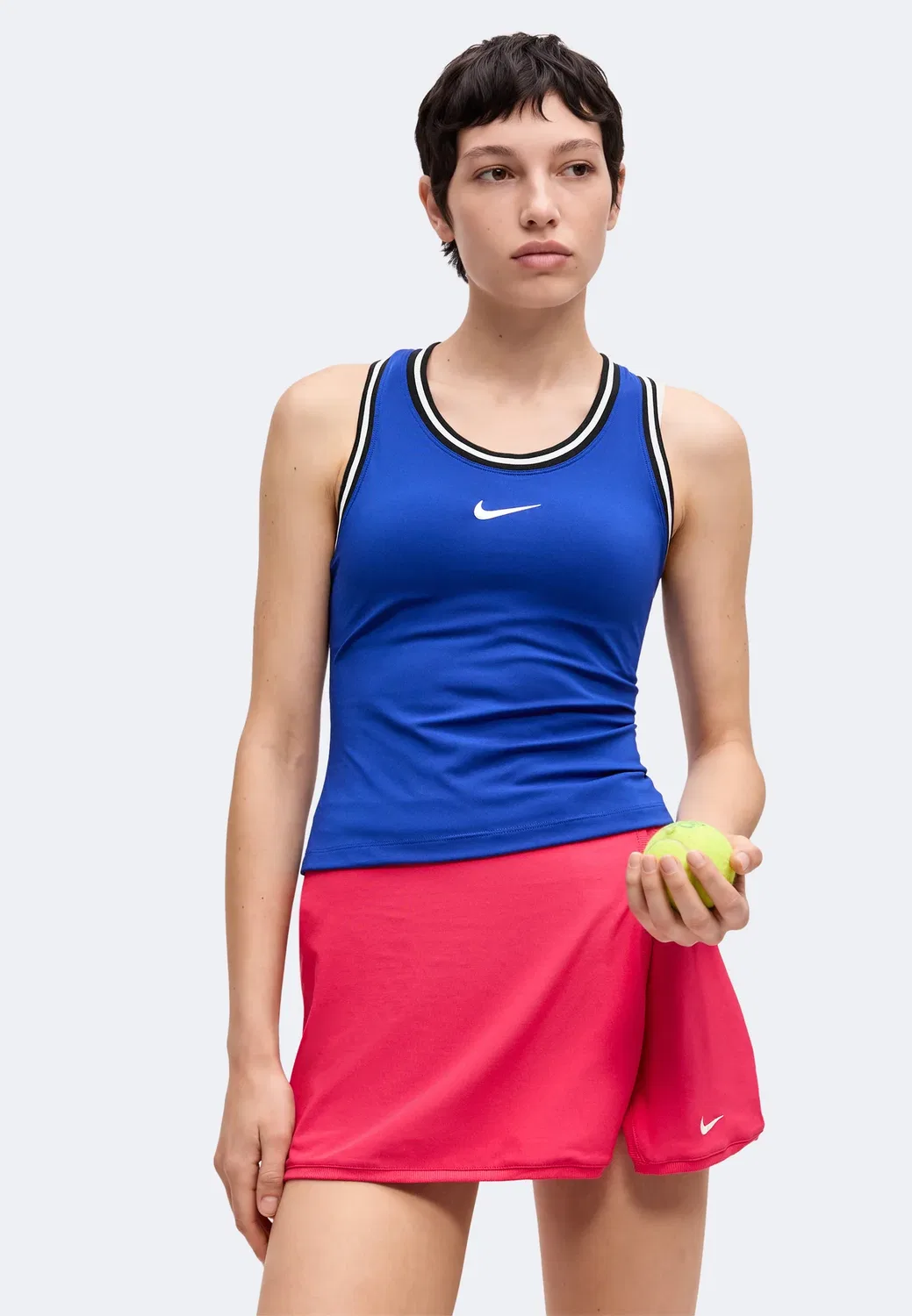 Slam tank uso - top Nike Performance, Old Royal/White — фото 4