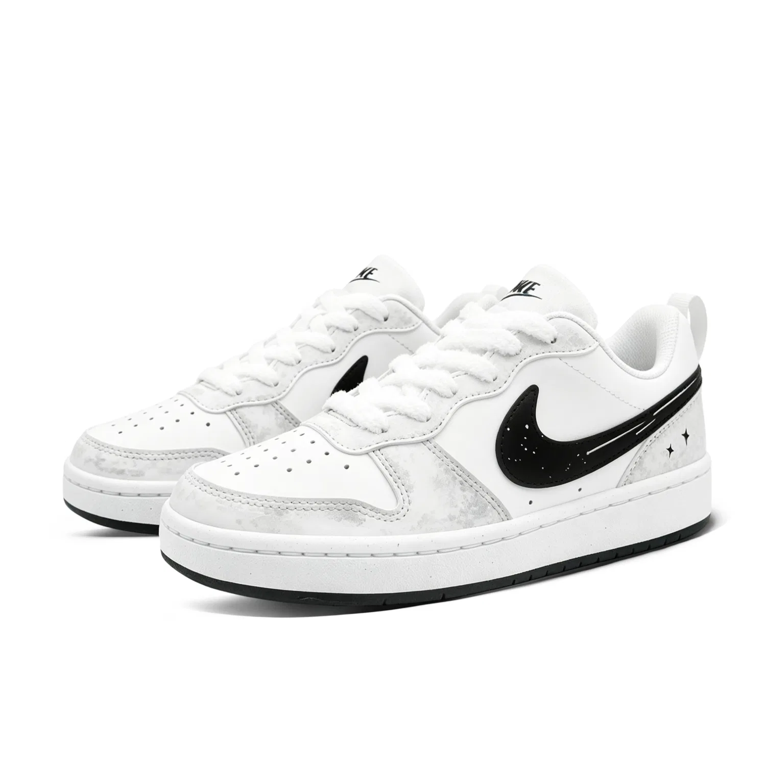 Детские кроссовки для скейтбординга Light Gray Nike Court Borough — фото 4