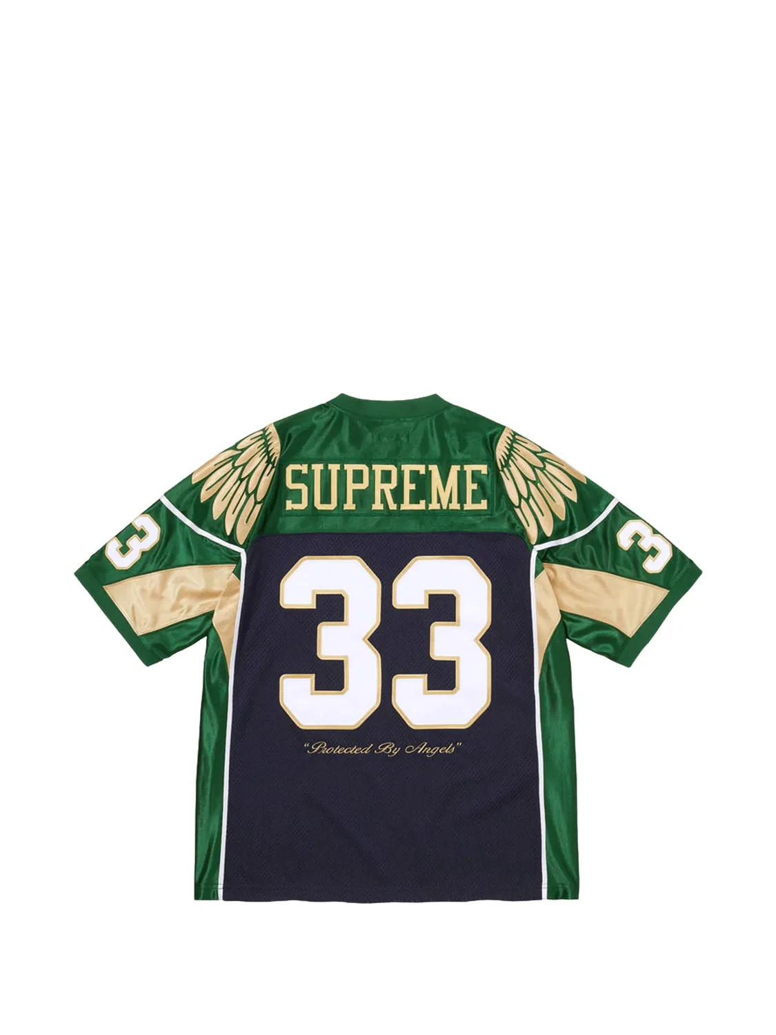 Топ из джерси с принтом Supreme, синий — фото 2