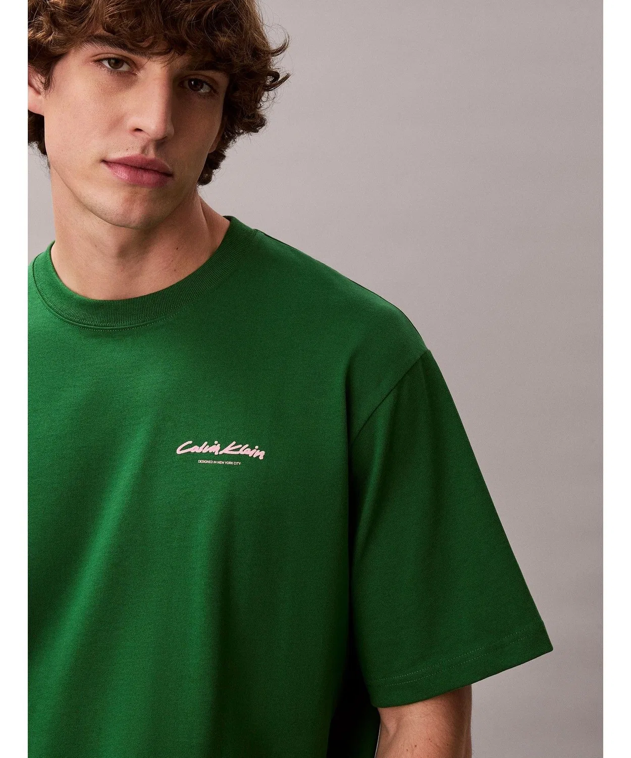 Мужская футболка с графическим принтом Calvin Klein, Dark Green