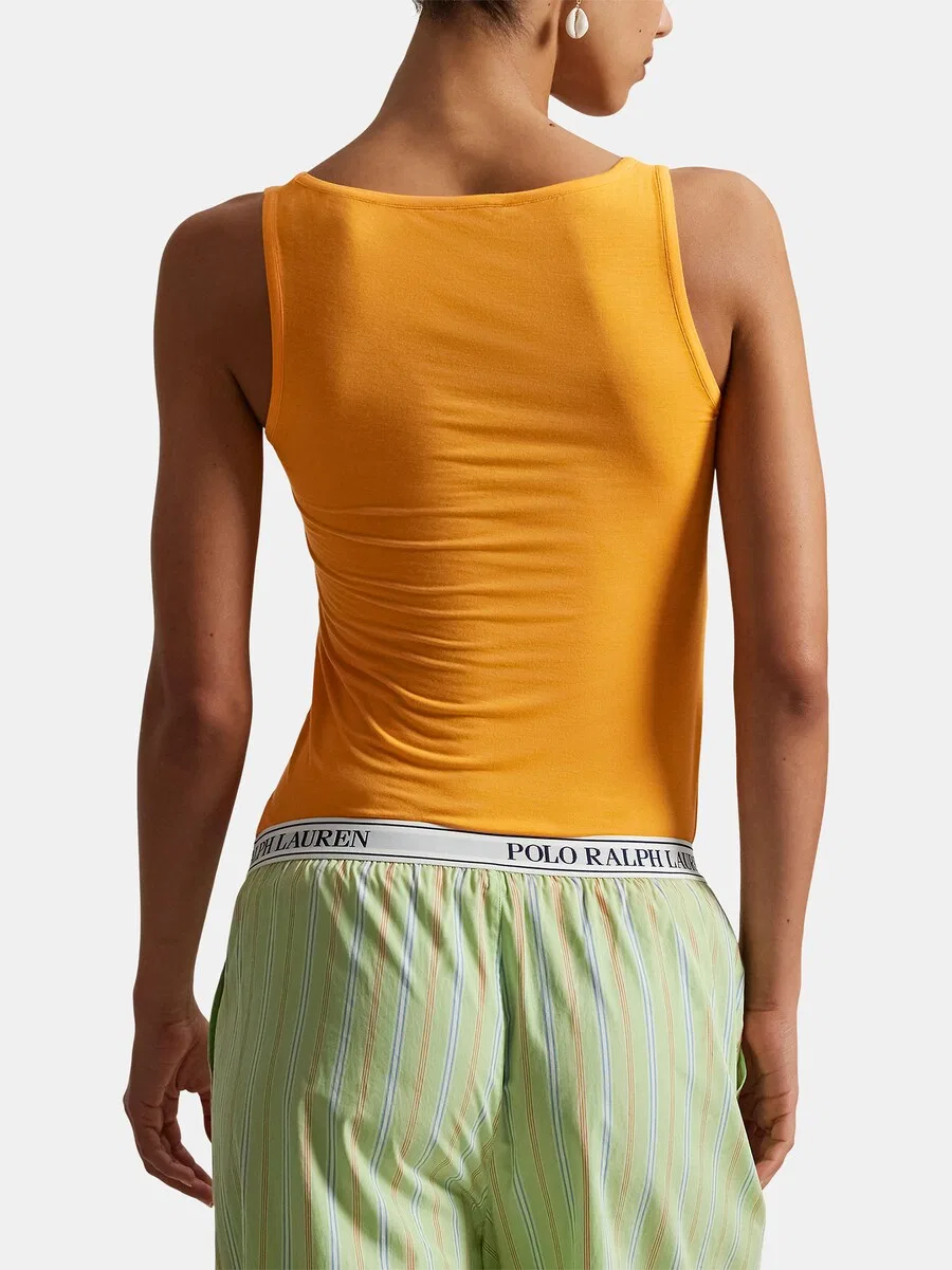 Топ Polo Ralph Lauren 'Midnight Sheer' оранжевого цвета — фото 3