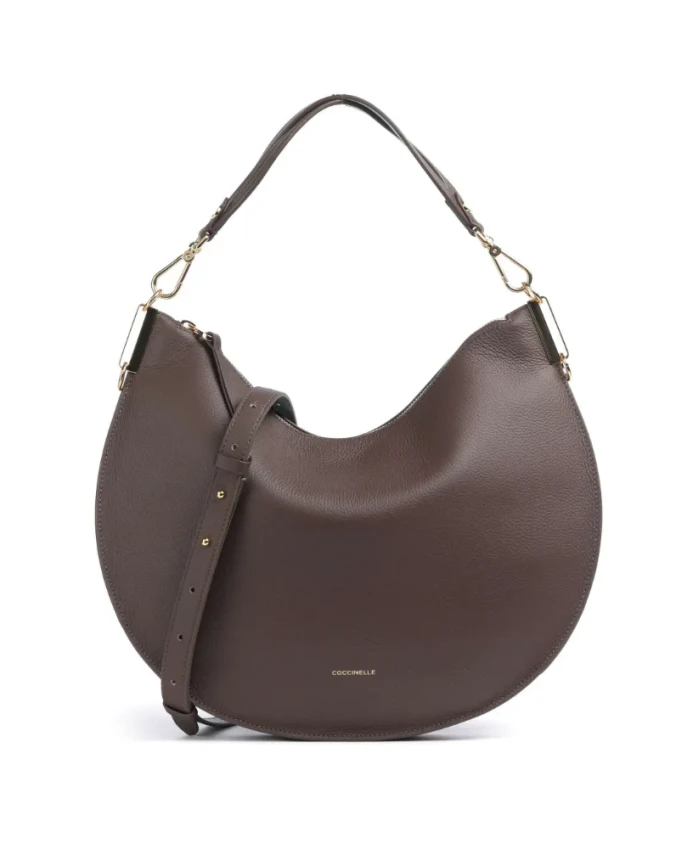 

Коричневая кожаная сумка через плечо «Восход солнца» Coccinelle, коричневый