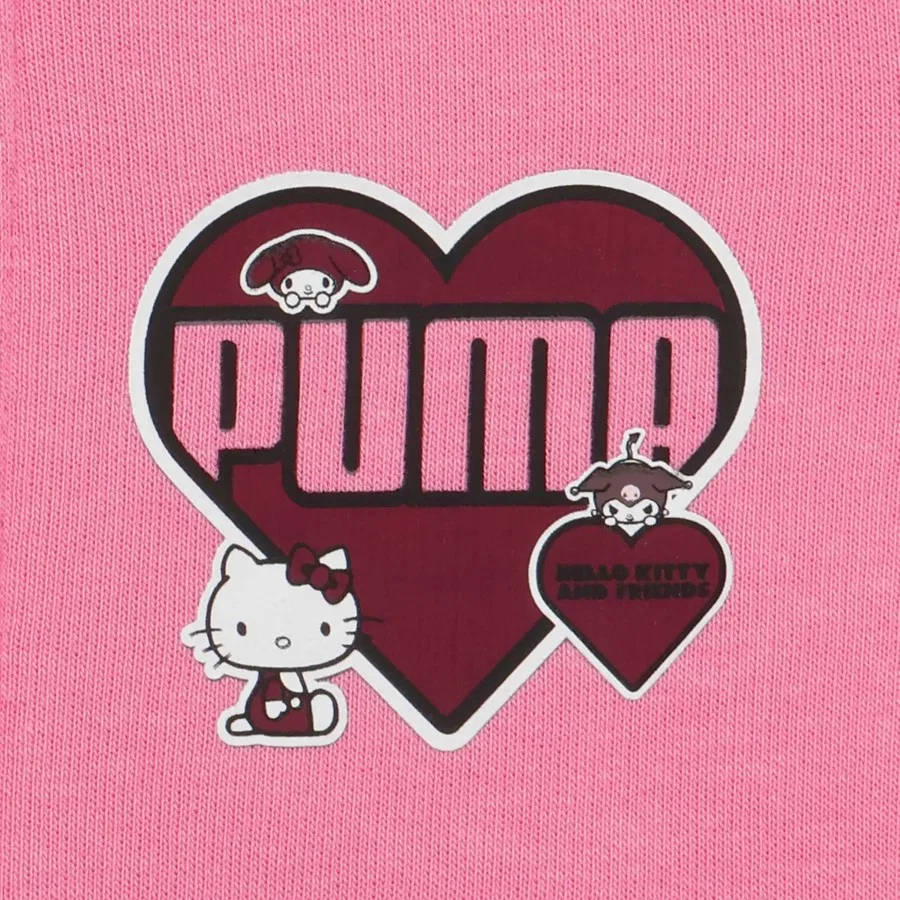 Комплект спортивного костюма с классическим воротником Hello Kitty&Friends Minicats Puma, Розовый — фото 3