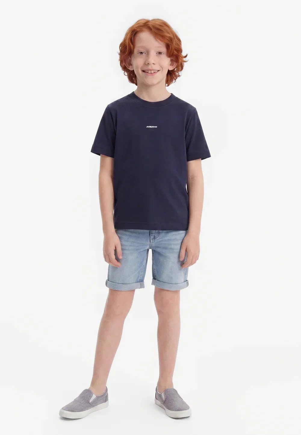 Футболка с надписью Jcoclub на спине, размер ss, cn sn jnr - футболка с принтом Jack & Jones Junior, Outer Space