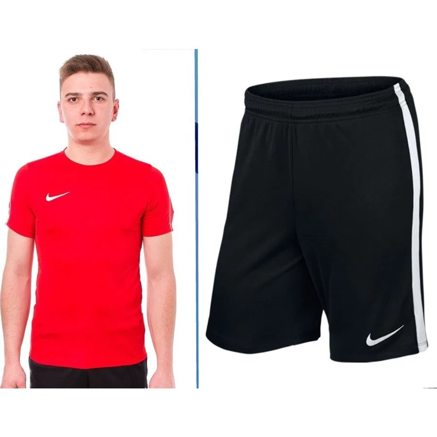 Комплект из футболки и шорт Nike Dry Park 18 Track Suit, Черный — фото 2