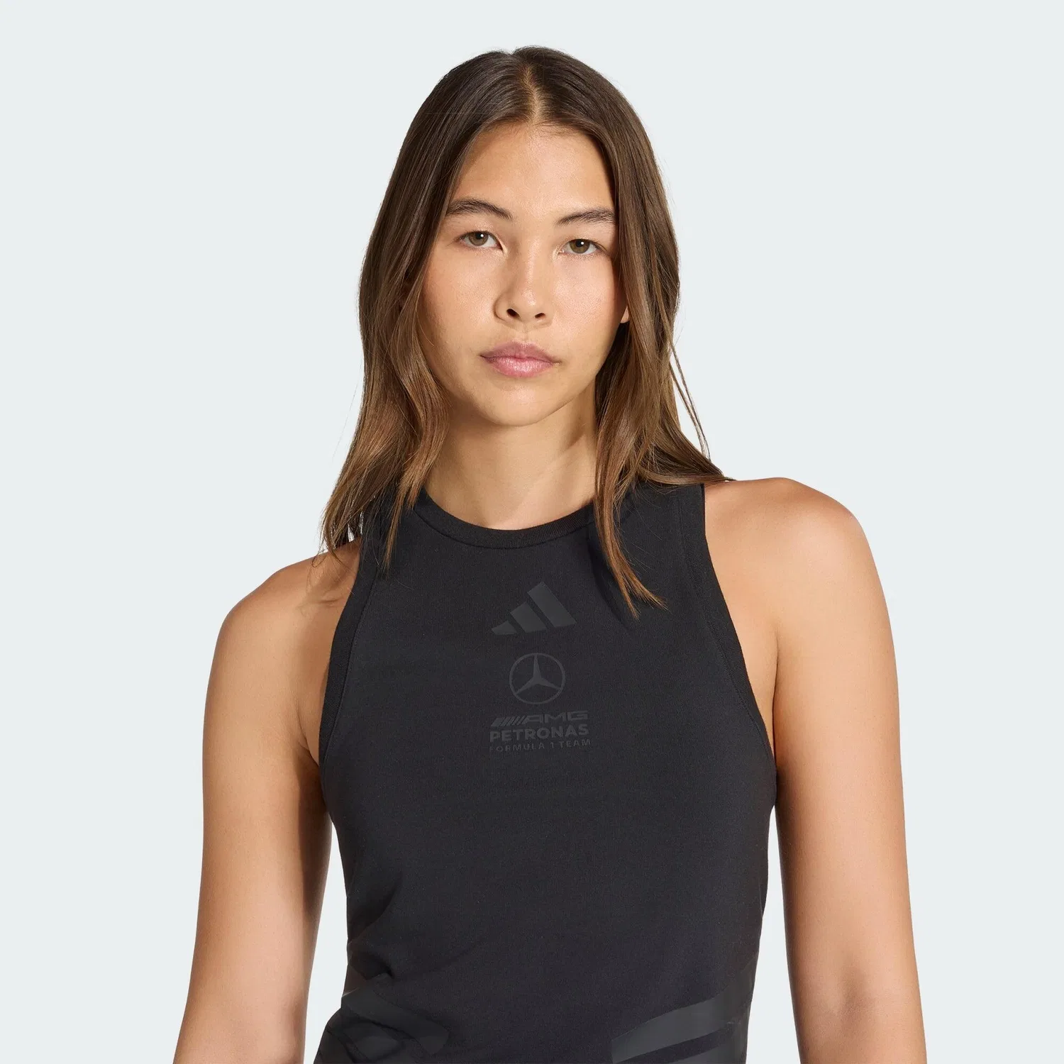 Мужской топ-безрукавка с принтом Mercedes-AMG Petronas Formula 1 Team Night Tanktop Adidas, Schwarz — фото 4