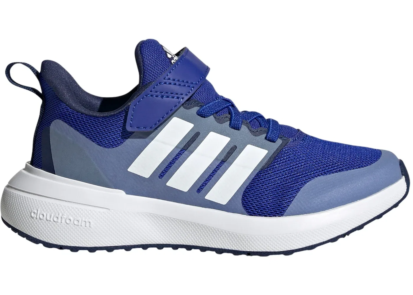 Детские кроссовки на липучке Fortarun 2.0 Cloudfoam Strap Adidas, Lucid Blue/Cloud White/Blue Fusion
