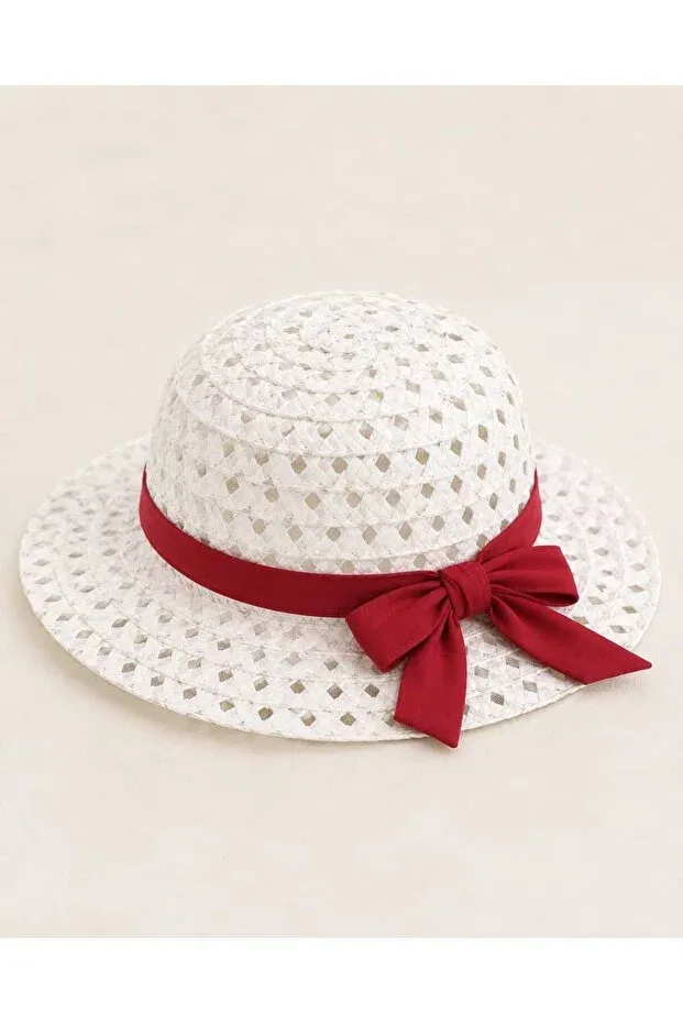 Детское платье для девочек хлопковое комплект платьев cherry embroidered hat and summer dress Kidsense, Red — фото 3